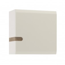 Шкаф навесной 1D/TYP 65, LINATE ,цвет белый/сонома трюфель, шт