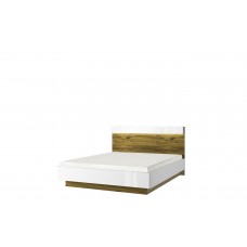 Кровать 160 с подъемником, TORINO, цвет белый/Дуб наварра, шт